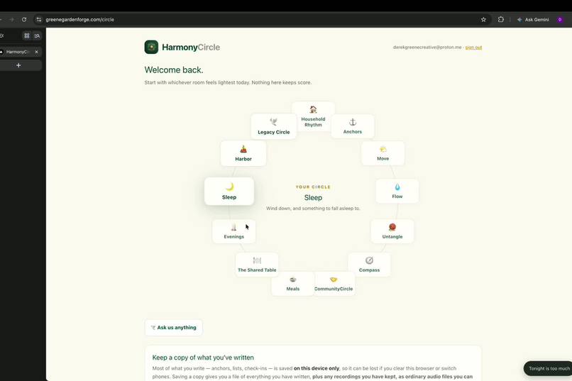 HarmonyCircle – screenshot 2
