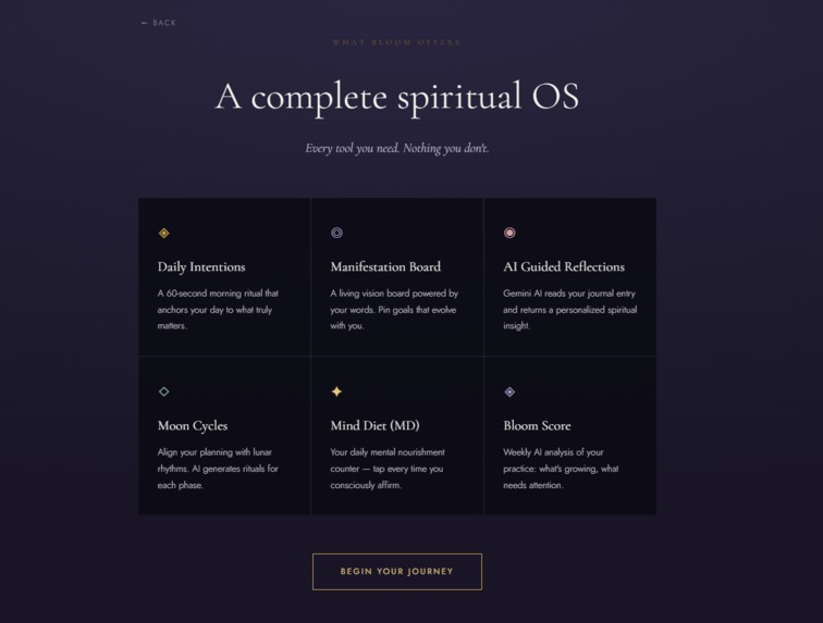 Bloom — AI Manifestation & Personal Growth – screenshot 1