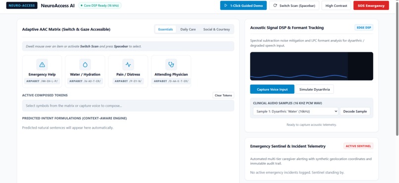 NeuroAccess AI: Assistive Speech & AAC Platform – screenshot 1
