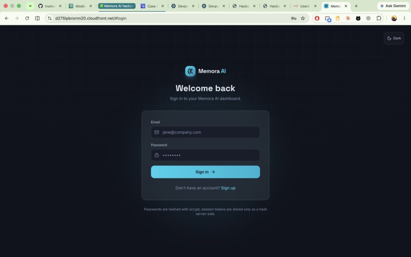 Memora AI – screenshot 2