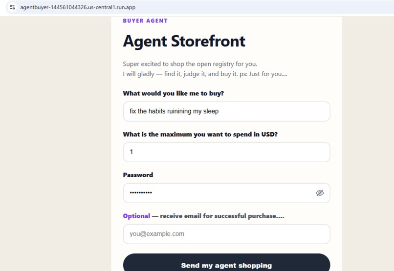Agent sells sleep fix. Agent judges, buys sleep fix. – screenshot 1