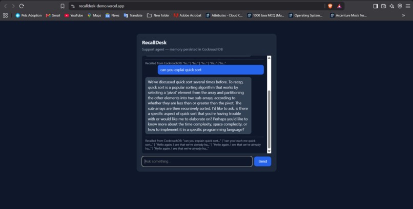 RecallDesk – screenshot 1