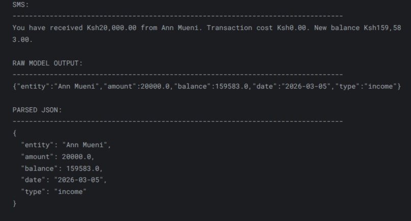 SME-Ledger from messy massages logs – screenshot 1