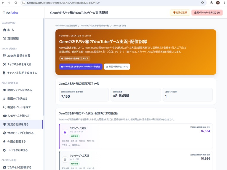 TubeSaku Awards – screenshot 1