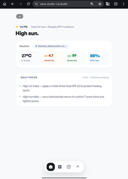 sana – screenshot 1