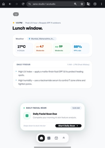 sana – screenshot 2