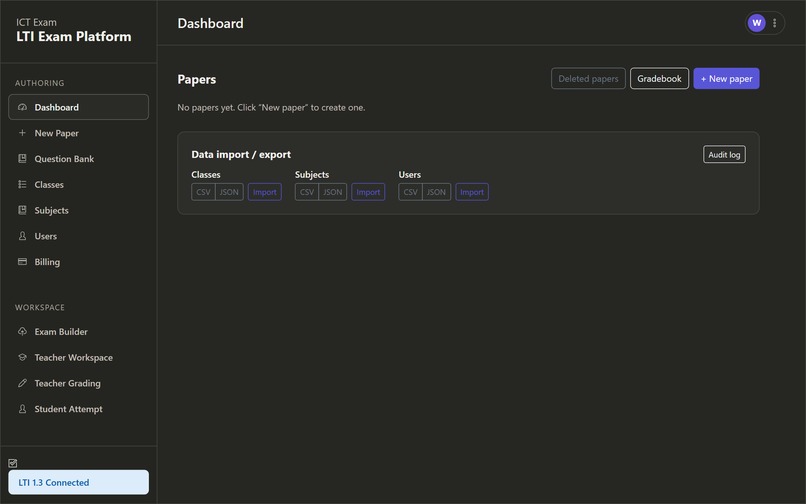 ICTExam – screenshot 1