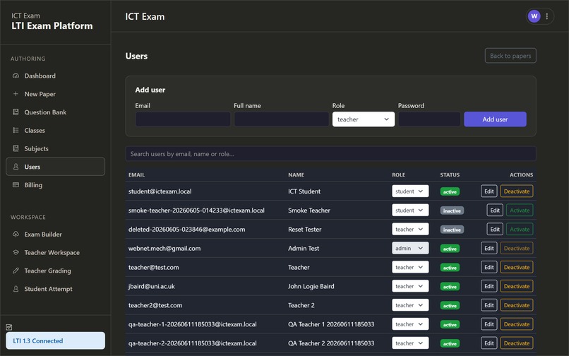 ICTExam – screenshot 2