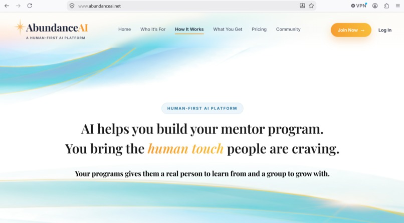 AbundanceAI.net - A Human-First AI Platform – screenshot 4