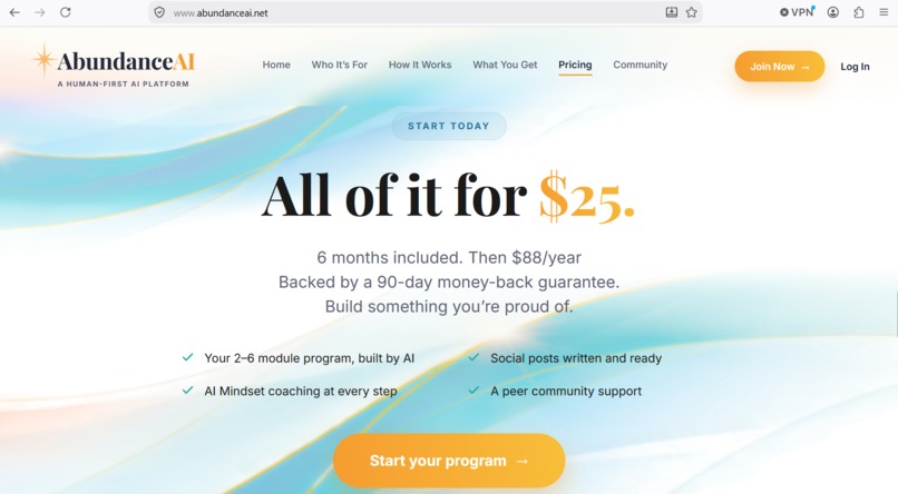AbundanceAI.net - A Human-First AI Platform – screenshot 6