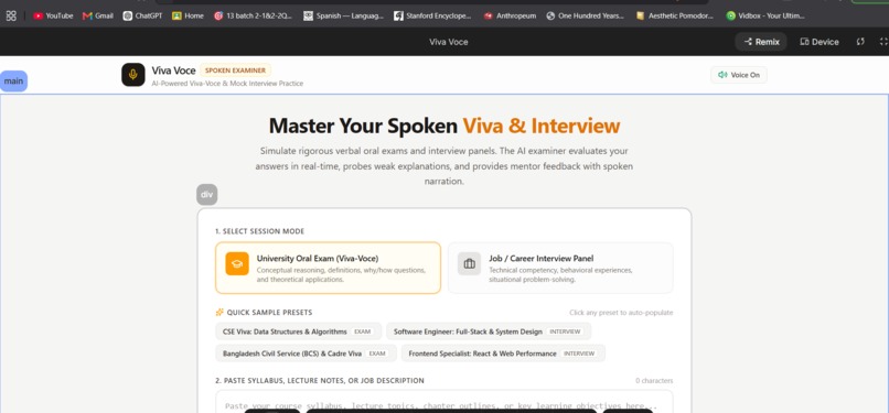 Viva Voce – screenshot 1