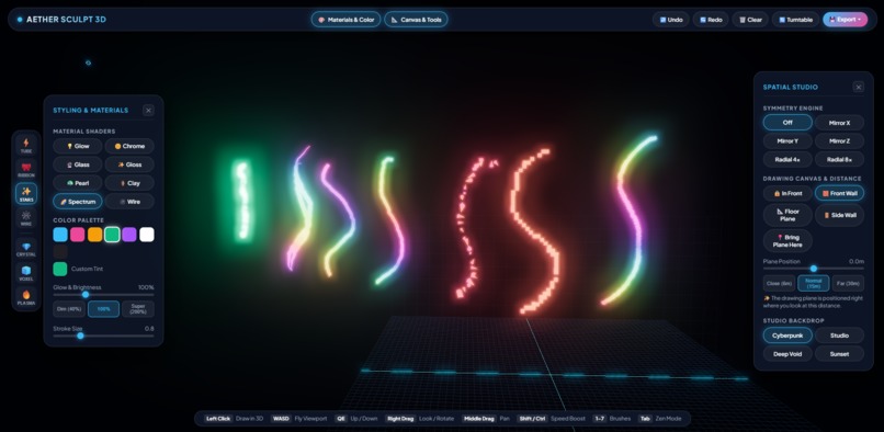 3D website – screenshot 2