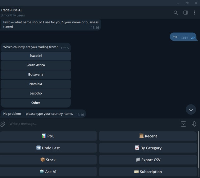 tradepulse-ai – screenshot 2