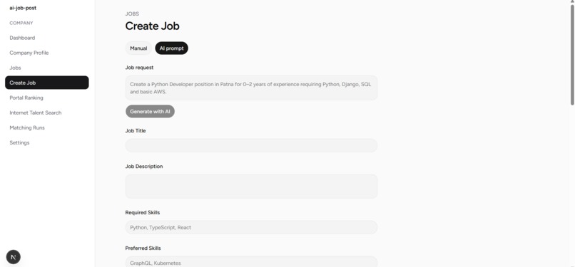 ai-job-post – screenshot 2