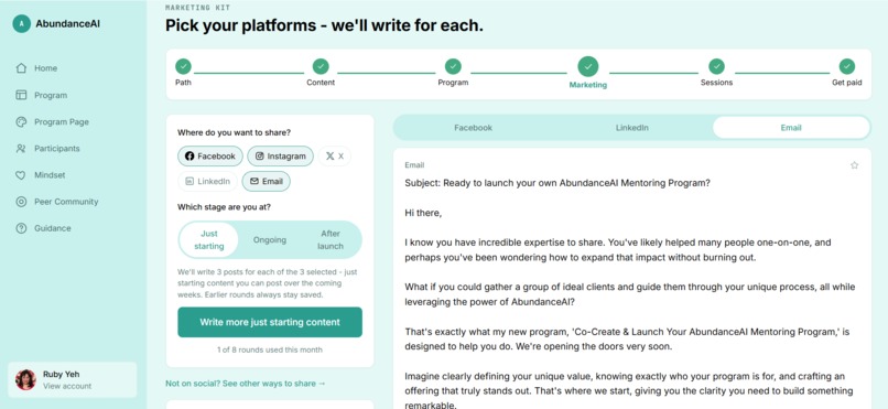 AbundanceAI.net - A Human-First AI Platform – screenshot 7
