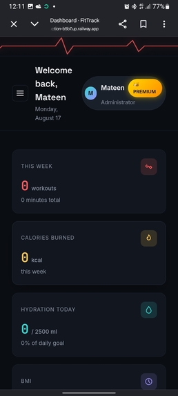 FitTrack – screenshot 2