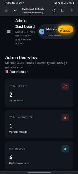 FitTrack – screenshot 1