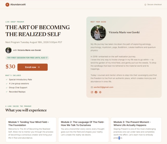 AbundanceAI.net - A Human-First AI Platform – screenshot 13