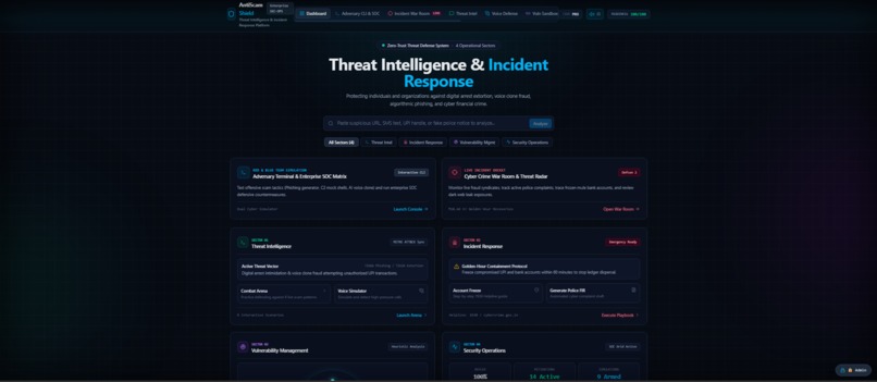 ScamShield: Autonomous Cyber Defense – screenshot 1