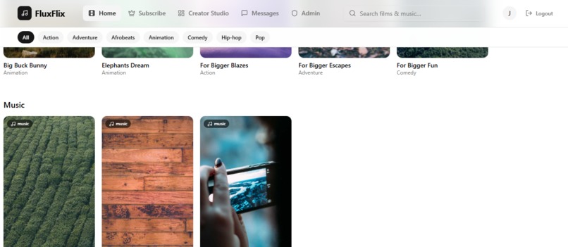 FluxContent – screenshot 2