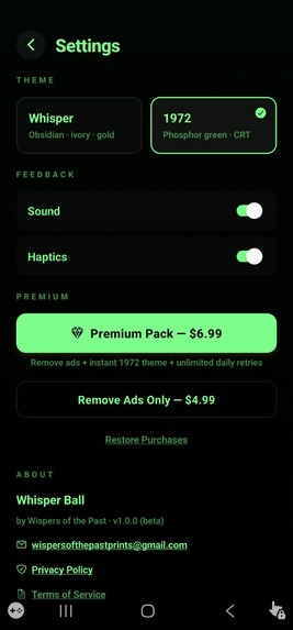 whisper ball – screenshot 3