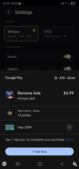 whisper ball – screenshot 6