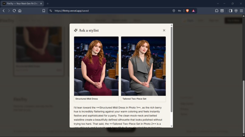 FitnTry – screenshot 2