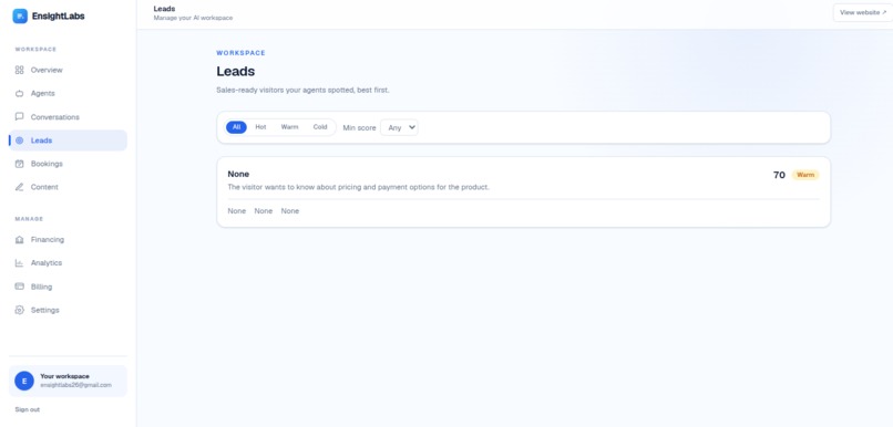 EnsightLabs – screenshot 2