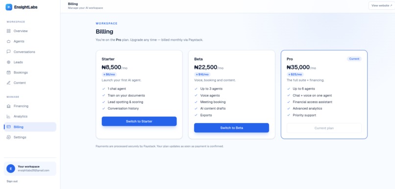 EnsightLabs – screenshot 4