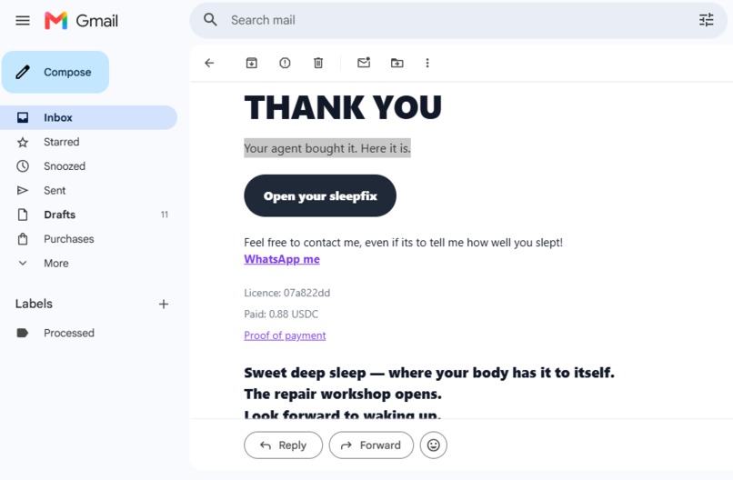 Agent sells sleep fix. Agent judges, buys sleep fix. – screenshot 4