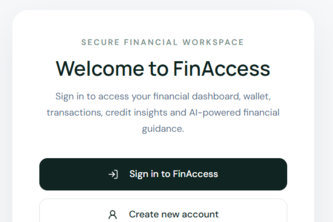 FinAccess — AI-Powered Financial Access for Everyone