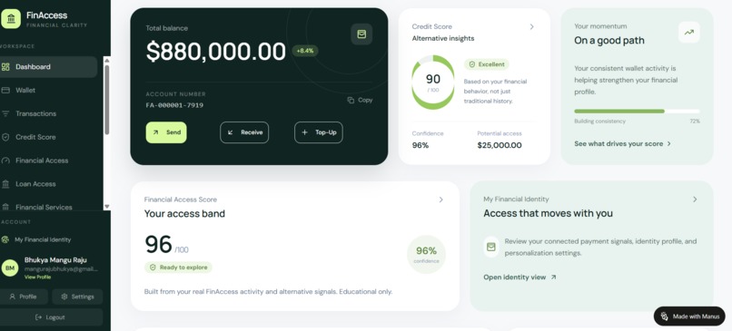 FinAccess — AI-Powered Financial Access for Everyone – screenshot 3