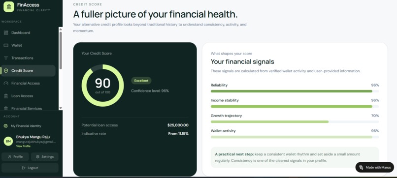 FinAccess — AI-Powered Financial Access for Everyone – screenshot 6