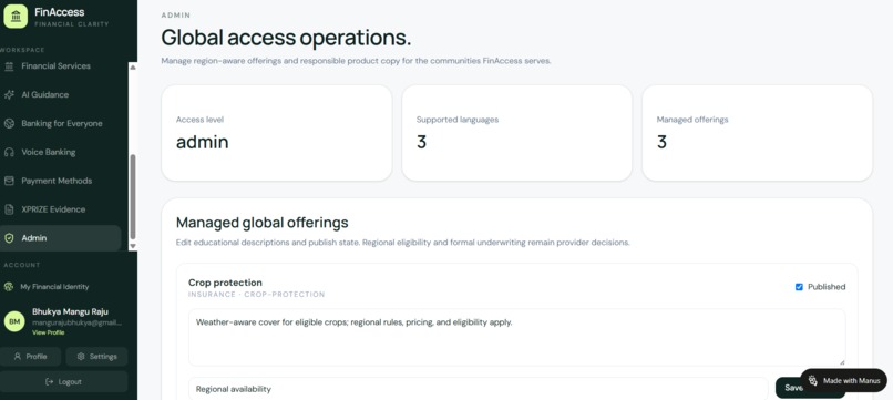 FinAccess — AI-Powered Financial Access for Everyone – screenshot 9