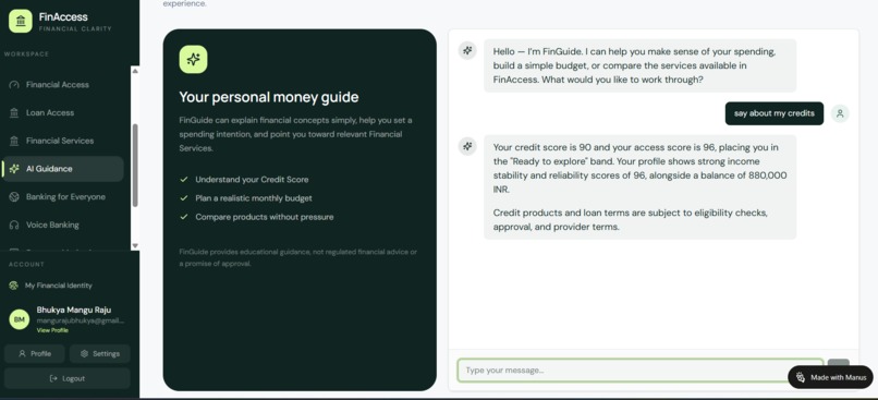 FinAccess — AI-Powered Financial Access for Everyone – screenshot 11