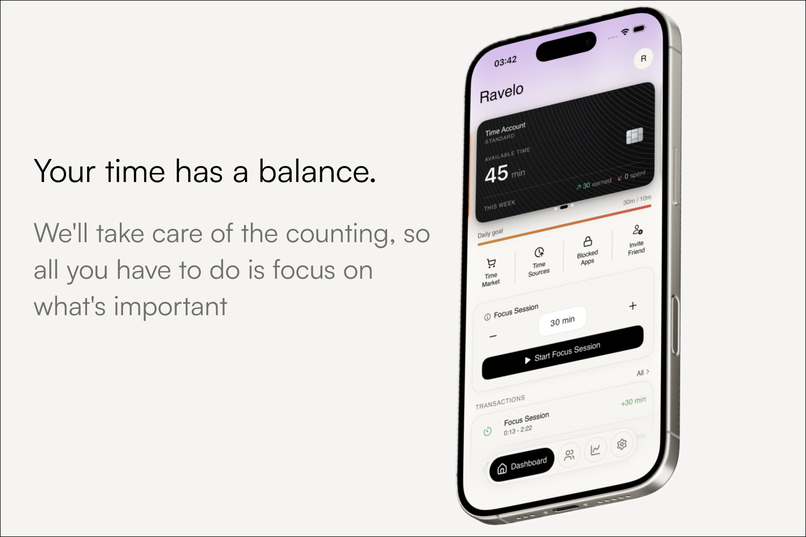 Ravelo: Screen Time Banking – screenshot 2
