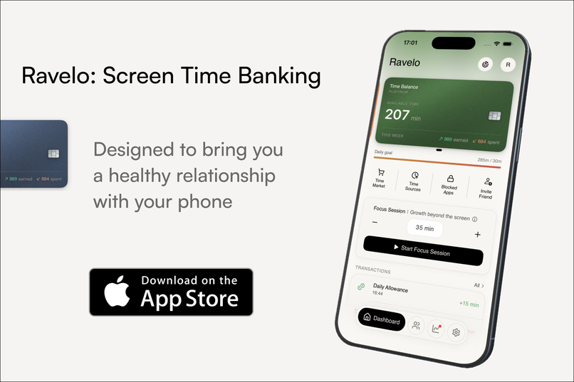 Ravelo: Screen Time Banking – screenshot 7