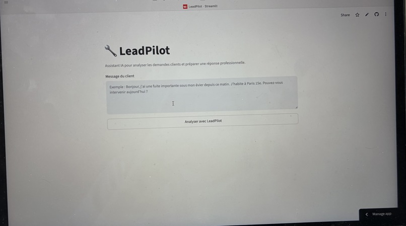 LeadPilot – screenshot 1