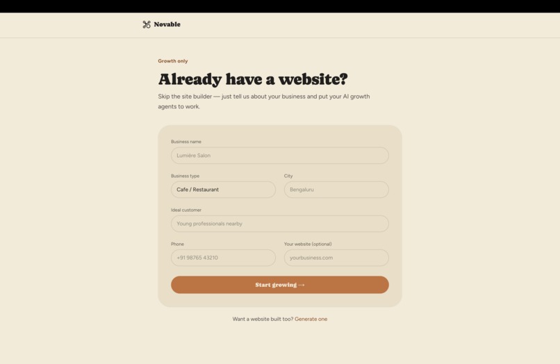 Novable – screenshot 2