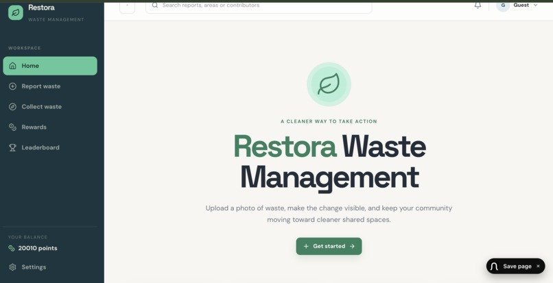 Restora – screenshot 1