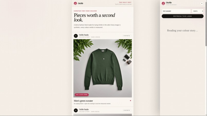 OnMe – screenshot 1