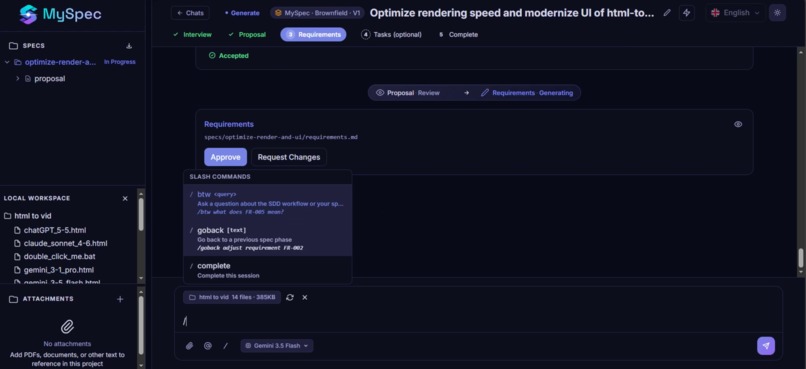 MySpec – screenshot 3