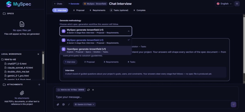 MySpec – screenshot 6