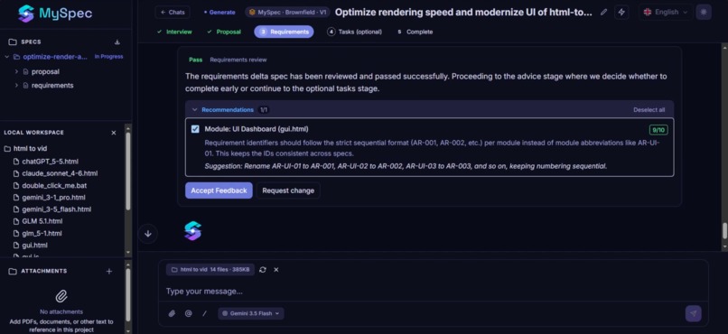 MySpec – screenshot 8