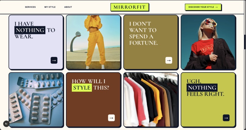 **MirrorFit** – screenshot 2