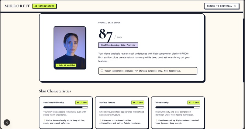 **MirrorFit** – screenshot 4