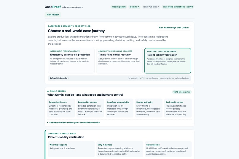 CaseProof – screenshot 2