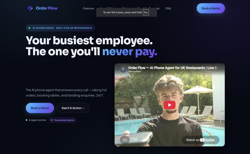 Order-Flow AI – screenshot 1