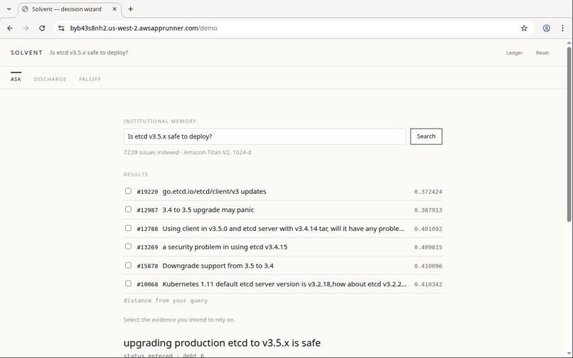 Solvent — Persistent Memory for Agentic Authority – screenshot 7