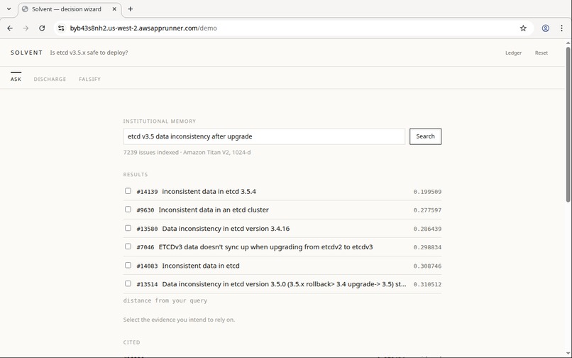 Solvent — Persistent Memory for Agentic Authority – screenshot 8